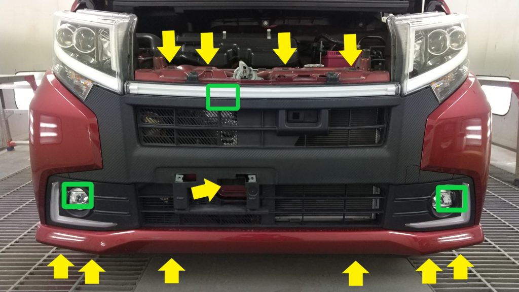 ムーブ　カスタム　LA150S 後期　フロントバンパー/フォグ　811756